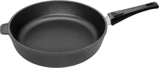 Eurolux - Hapjespan - Ø 26 cm - Zwart - Met Afneembare Steel Direct Verzonden