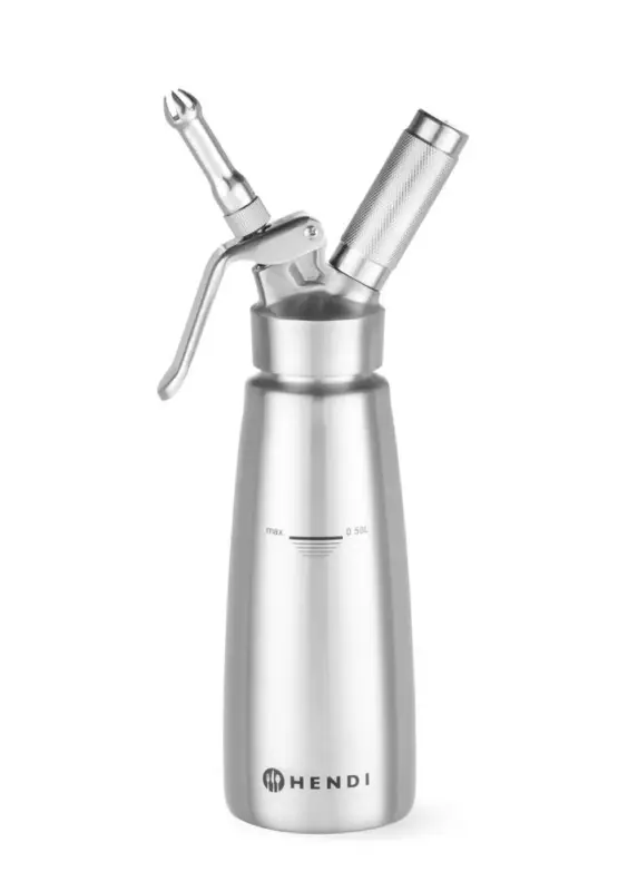 HENDI - Slagroomapparaat - Profi Line - RVS - 0.5L Beperkt Aanbod