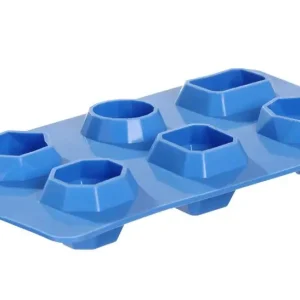 BarUp - IJsblokjesvorm - Edelstenen - Blauw - 2 stuks Gereduceerde Prijs