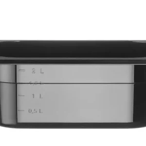HENDI - Container - GN 1/4 - Profi Line - Zwart - 2,8L Meest Verkocht