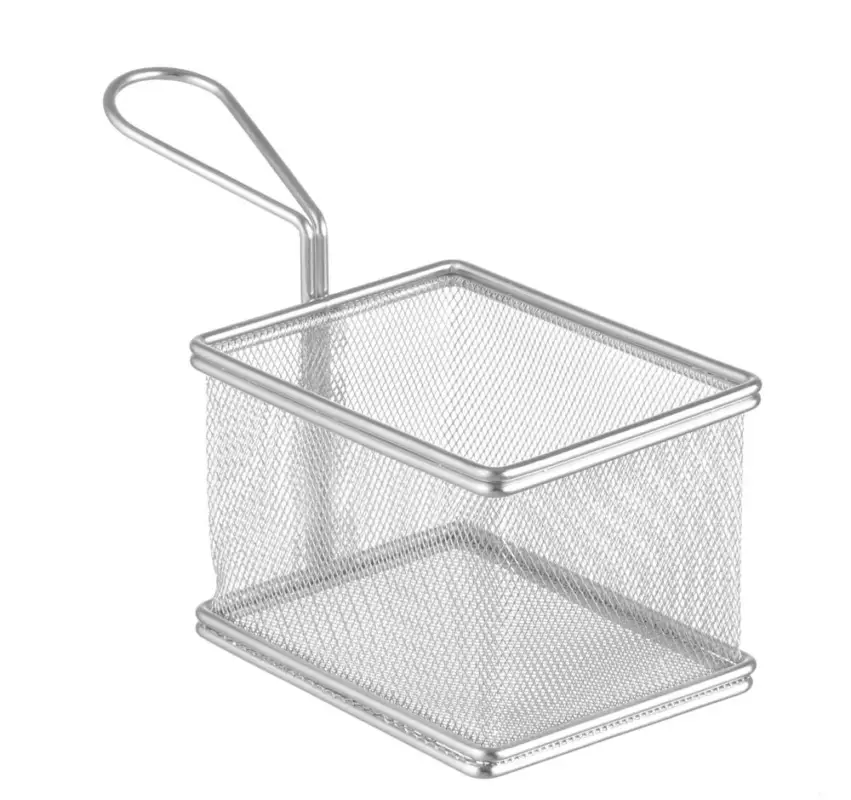 HENDI - Frituurmandjes - Miniatuur - RVS - 125x100x85 mm Gratis Retour