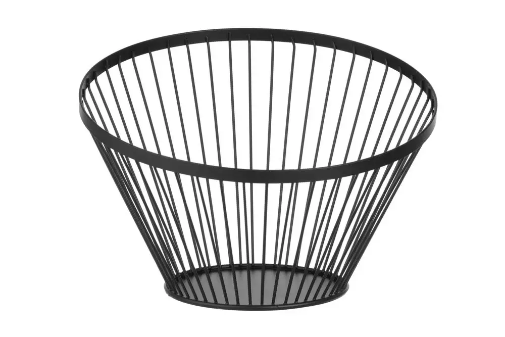 Weekendaanbieding HENDI - Fruitkorf - Schuin - Zwart - Ø 300x(H) 205 mm