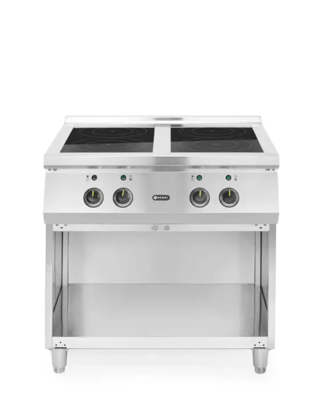 HENDI - Inductiefornuis - 4-pits - 400V/17000W - 800x720x854mm Meest Verkocht