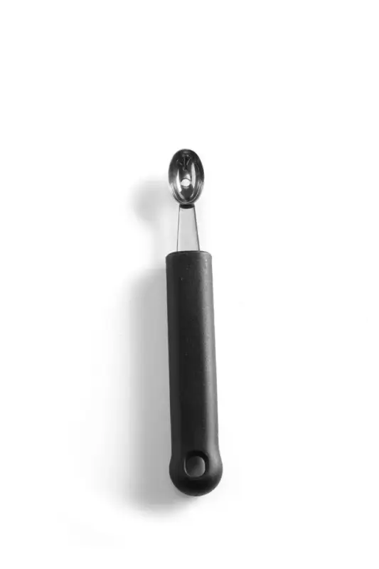 Merkproduct HENDI - Meloenbolletjeslepel ovaal - Zwart - 1 stuk 160mm