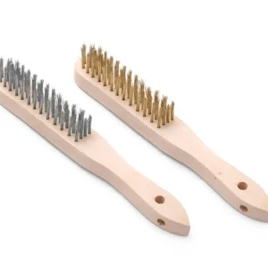 Gecertificeerd HENDI - Draadborstelset Messing & RVS - 2 stuks 290 mm
