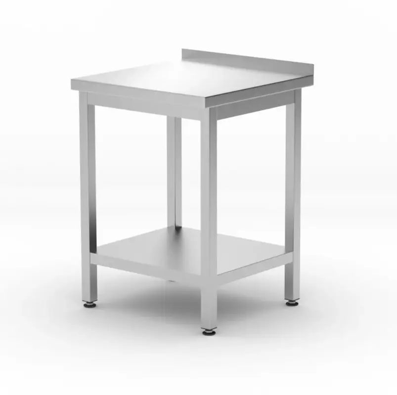HENDI - Muurwerktafel - Budget Line - Met schap - 600x600x850mm Alleen Vandaag