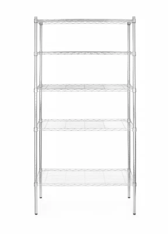 HENDI - Opbergrek - 5 Schappen - Chroom - 910x455x1830mm Bestel Nu