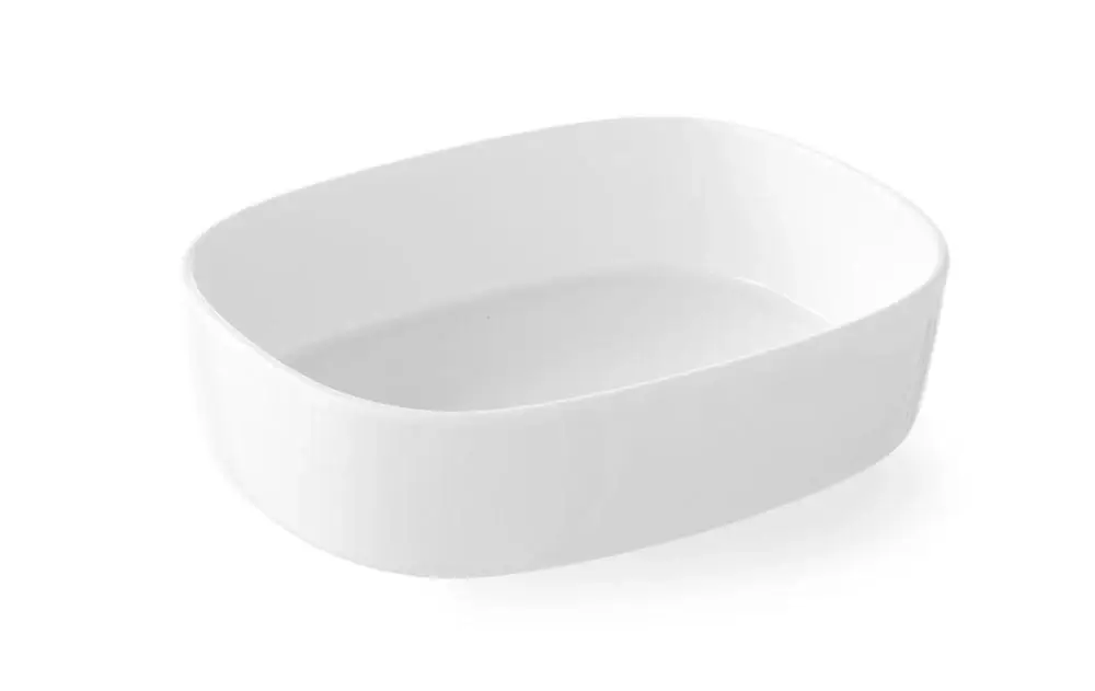 HENDI -Ovenschaal afgevlakte cirkel, 245x187x(H)62mm Laatste Versie