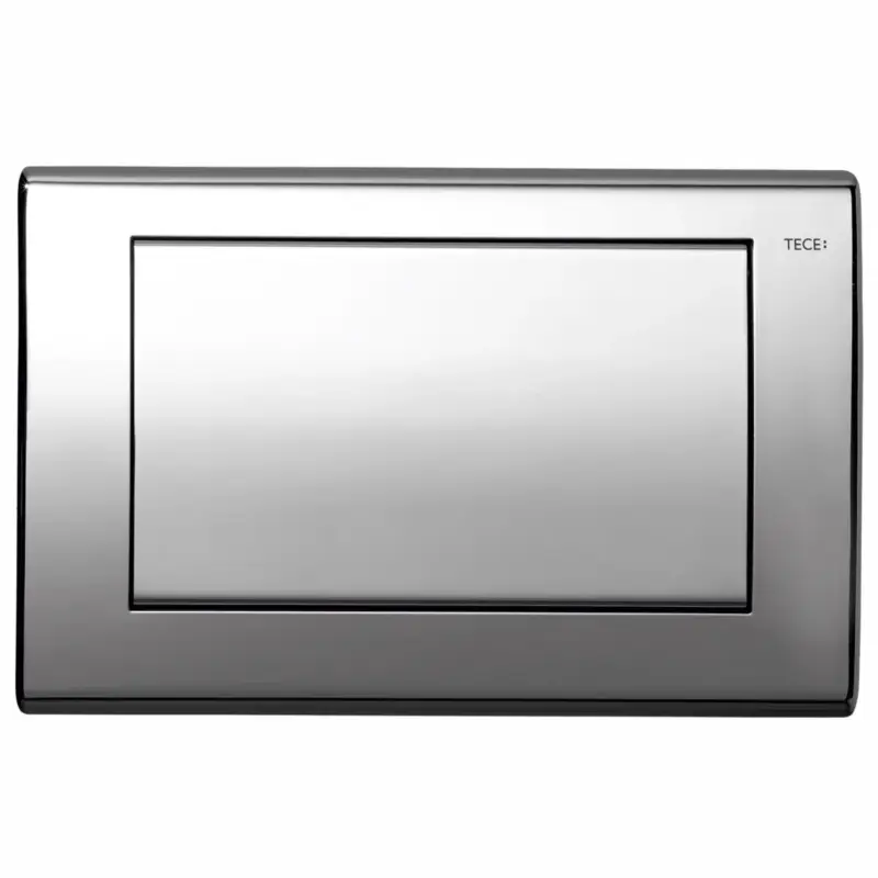 Superprijs TECE planus wc-bedieningplaat RVS, enkel spoeltechniek, glanzend chroom