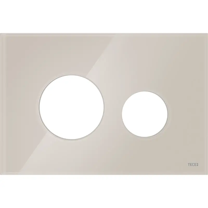TECEloop frontplaat voor WC-bedieningsplaat, glas licht beige Nu Kopen