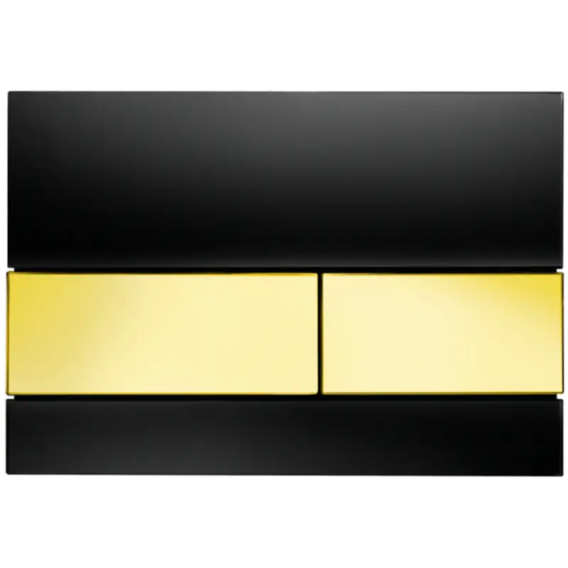 TECE square bediening, glas zwart toetsen goud Uitverkoop