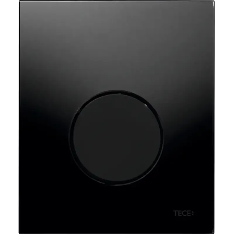 Direct Beschikbaar TECE loop urinoir bedieningsplaat glas zwart, toets zwart