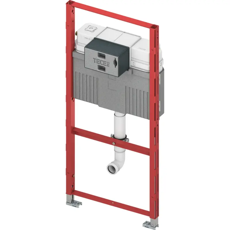 Rechtstreeks Van De Fabrikant TECEprofil WC-inbouwframe met Uni-spoelkast voor staand toilet, bouwhoogte 1120 mm