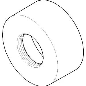 Dornbracht Tara rozet Ø 70 x 32 mm Chroom 092789017-00 Beperkt Aanbod