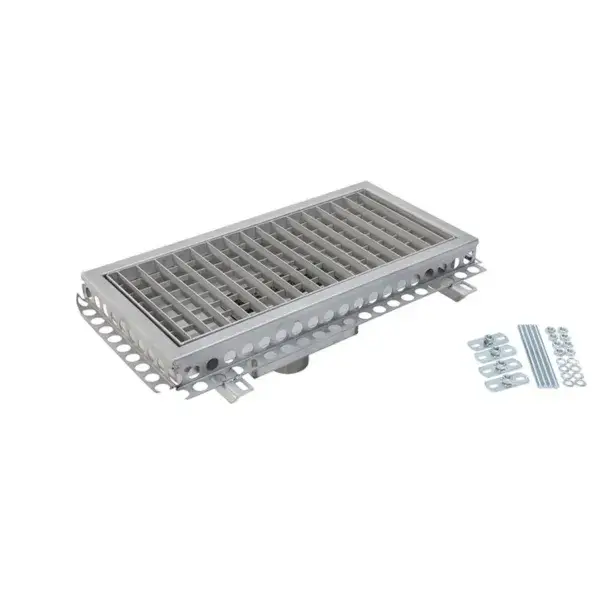 Bestel Nu Bakgoot rvs 600x300mm - centrale afvoer �75mm verticaal