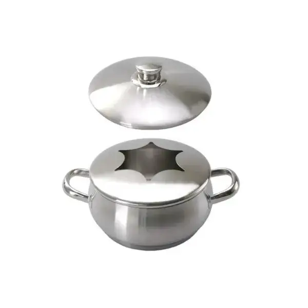 Rvs fonduekom chinoise - incl. deksel Snelle Levering