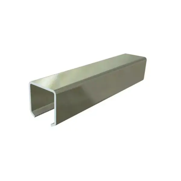 Schuifrailprofiel 21x21mm - rvs - 6mtr/lng Seizoensaanbieding