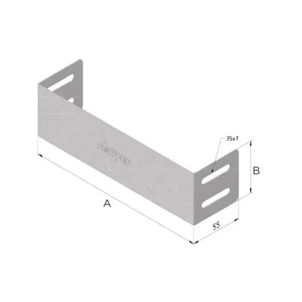 Kabelbaan eindstuk 60x150mm - sendzimir Gereduceerde Prijs