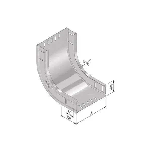 Kabelbaan stijgbocht 200mm - 90� - sendzimir Shop Nu