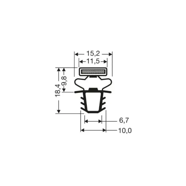 Indrukprofiel met magneet m25 - 2.55mtr/lng Must-Have