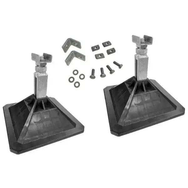Favoriet Set 2 alixo voeten 305x305mm incl. steun - vr bevestiging montagerails h=225-350mm