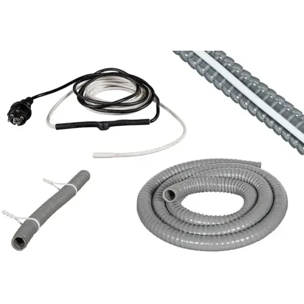 Condensafvoerset - 1m - slang �19/31mm + verwarmingskabel Fabrieksprijs