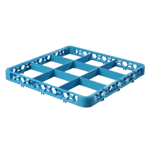 Opbouwrand 9-vaks 50.5 x 50.5 x 4.5 cm blauw Hete Deal