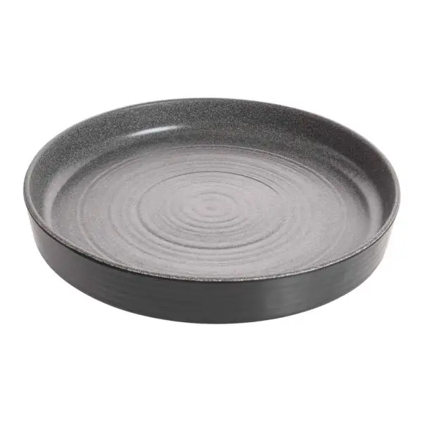 Bord diep infuse 40.5 cm grijs Dagaanbieding