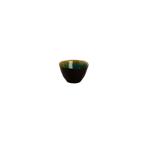Schaal lotus 8 cm turquoise zwart Shop Nu