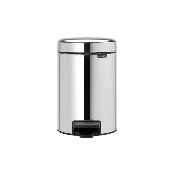 Pedaalemmer newicon 3 l zilver Dagaanbieding