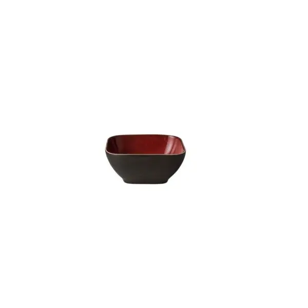 Flitsaanbieding Schaal lava 12 x 12 cm bruin rood