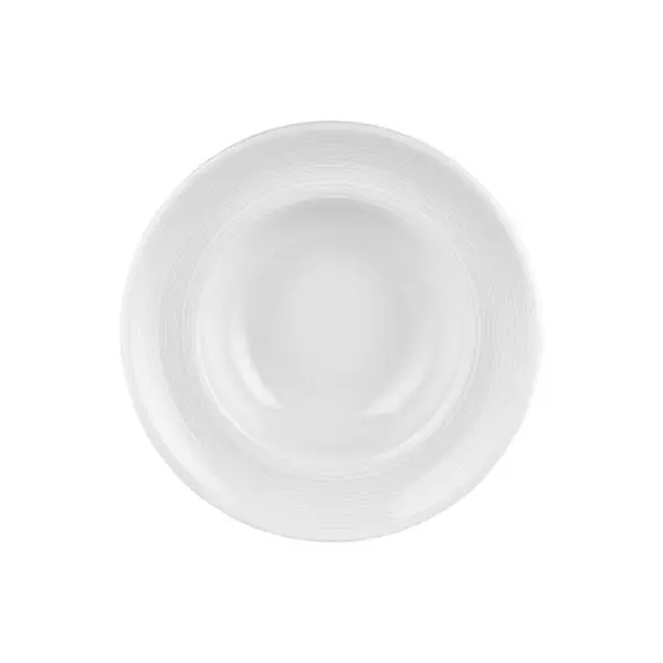 Bord diep helix white 27 cm wit Direct Verzonden