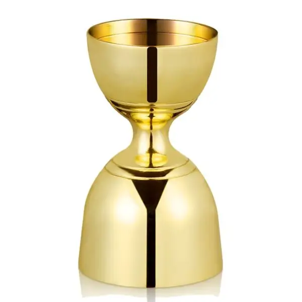 Seizoensaanbieding Barmaatje bell jigger 3/6 cl goud