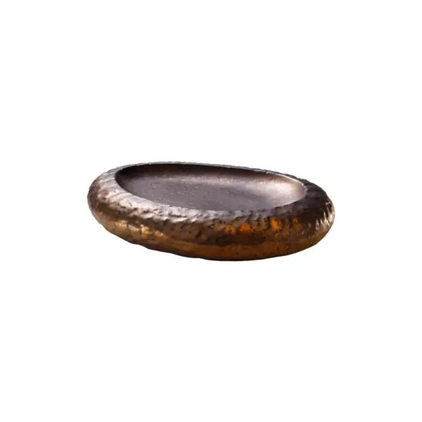 Betaalbaar Bord calcaire 23.1 x 18.8 cm brons