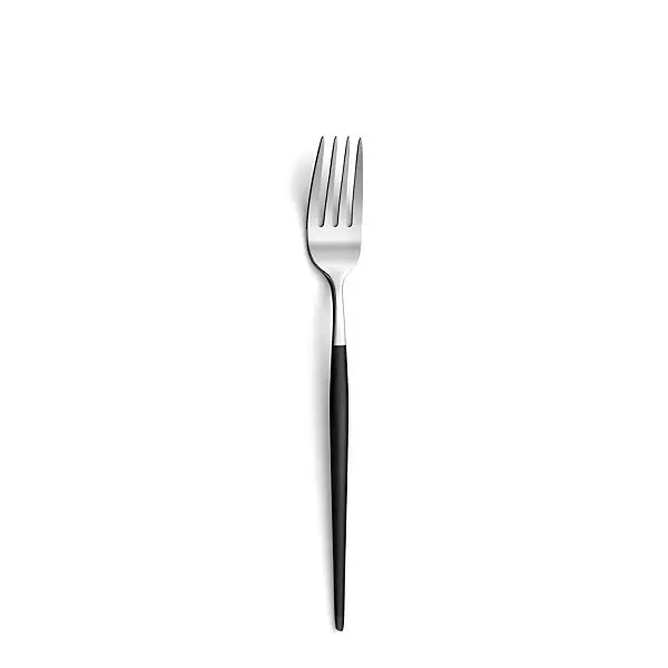 Rechtstreeks Van De Fabrikant Dessertvork 1114 soprano 18.3 cm 18/0 zwart