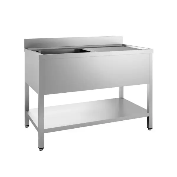 Nieuw 700 spoeltafel bodemschap demontabel 1 links 1200