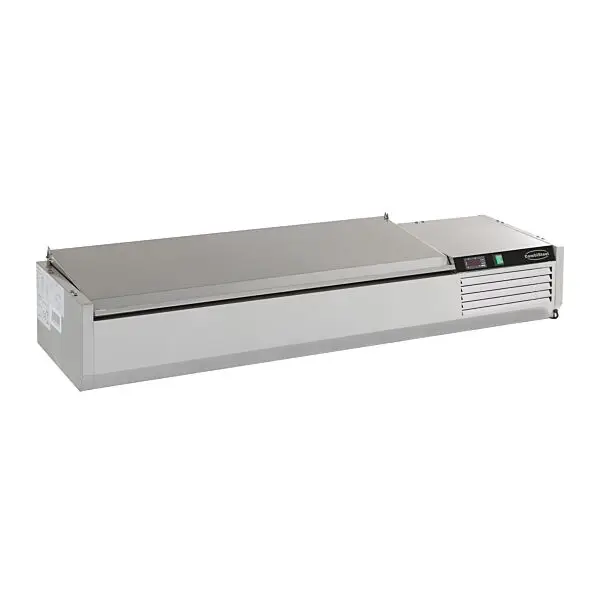Opzetvitrine rvs deksel 1/3 gn x 5 Direct Beschikbaar