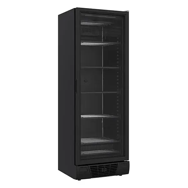 Vrieskast 1 glasdeur zwart 382l Snelle Levering