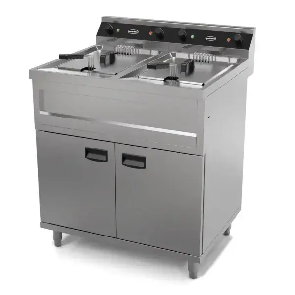Friteuse staand 2x12l 2x9kw Laatste Versie