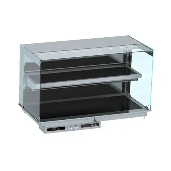 Drop-in wandmodel warmvitrine keramisch recht - zwart 4/1 Hete Deal