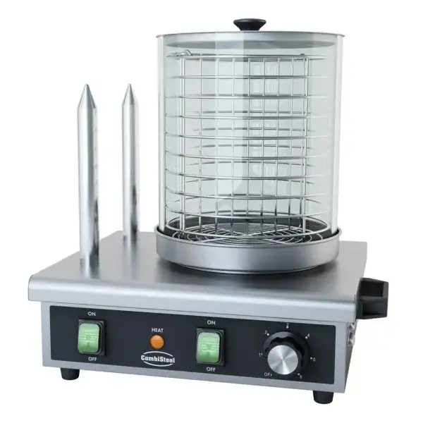 Lage Prijs Hot dog warmer met 2 brood verwarmstaven