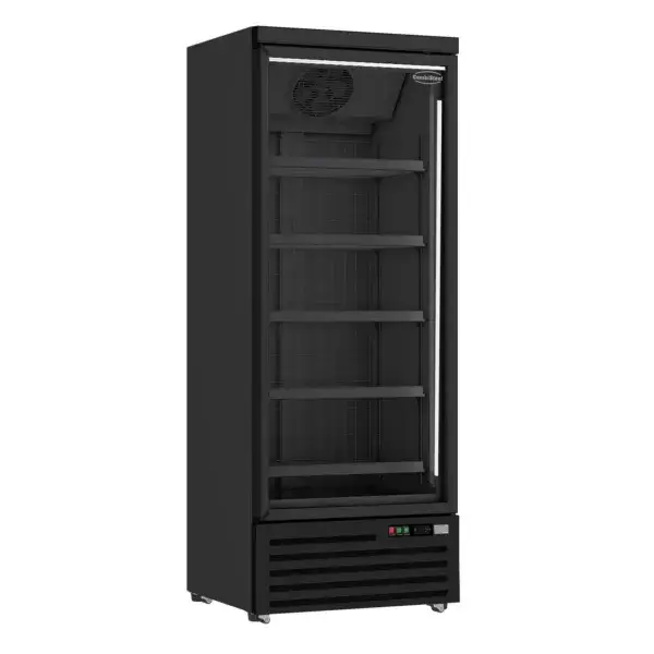 Vrieskast 1 glasdeur zwart jde-600f bl Tijdelijk Beschikbaar