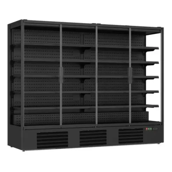 Rechtstreeks Van De Fabrikant Combisteel wandkoeling Marco 2.5, 4 glasdeuren, 2585 liter, zwart