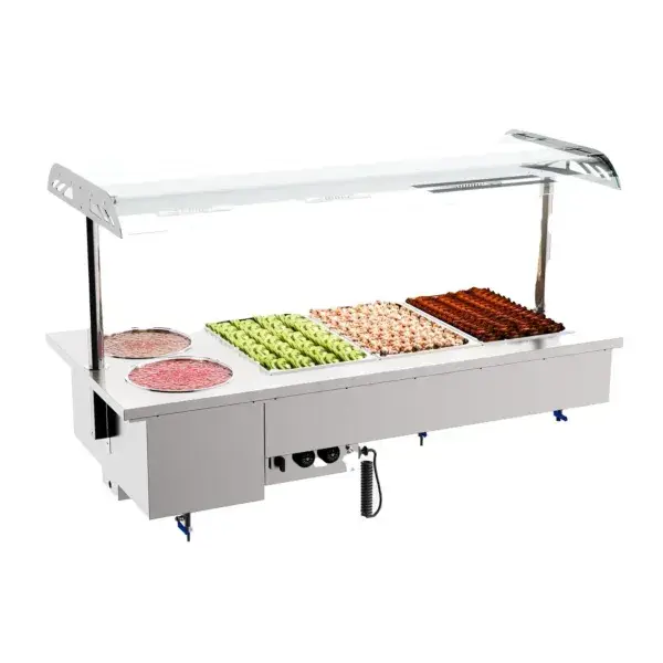 Lage Prijs Drop-in bain-marie met bowls 3/1