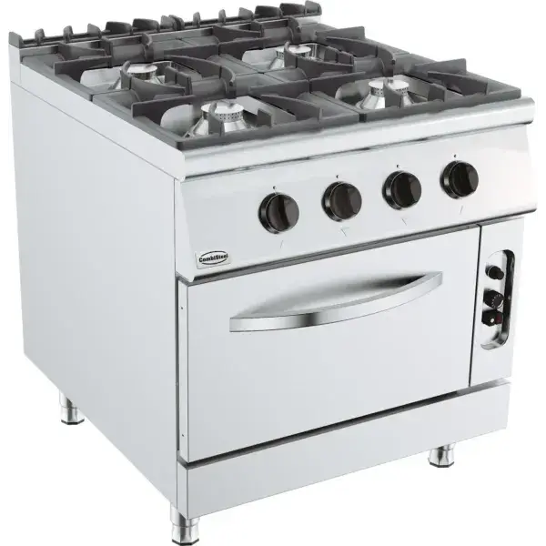 Base 900 gasfornuis 4 br. met gasoven Beperkte Voorraad
