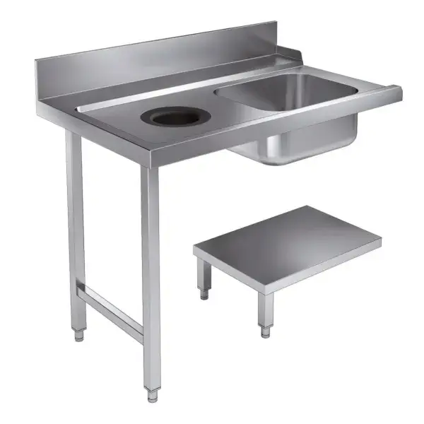 Aanvoertafel bodemschap met afvalgat 1200 links tbv 7280.0045-0046 Nieuw