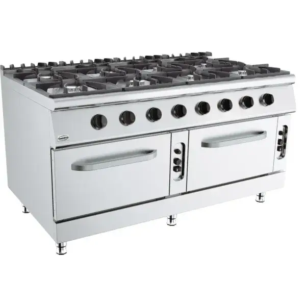 Base 900 gasfornuis 8 br. met gasoven Merkproduct