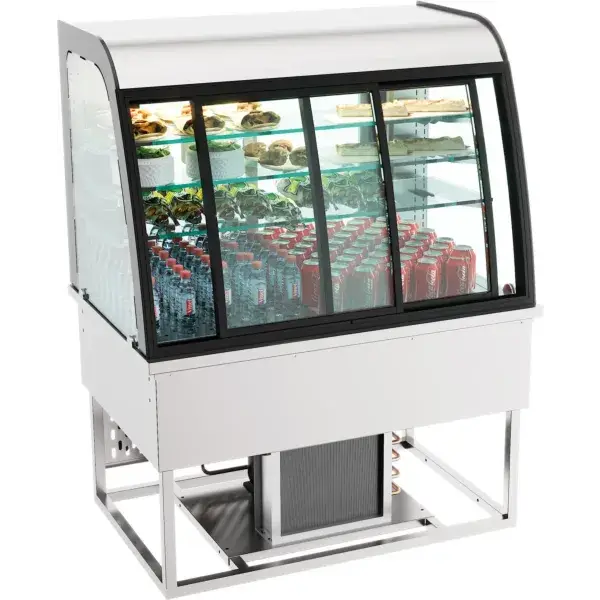 Korting Drop-in koelvitrine 140l schuifdeuren