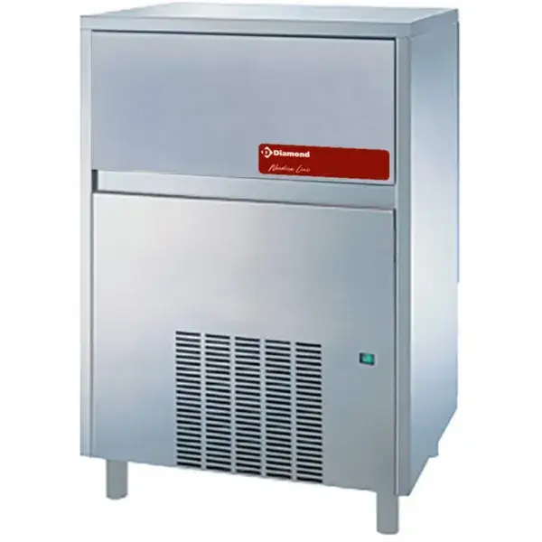Korting Vlakke ijsblokjesmachine 105 kg, met reserve - lucht