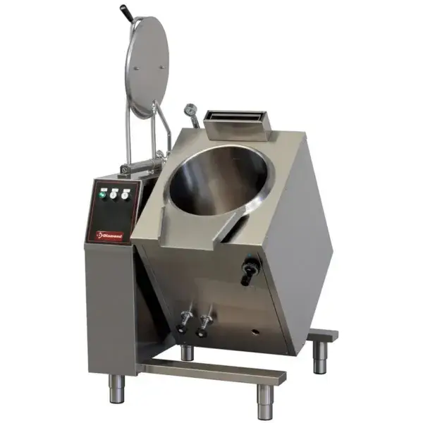 Seizoensaanbieding Gas kantelbare kookketel 50 liter, indirecte verwarming